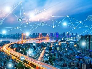 city showing supply chain interconnected between every facet of business life and more